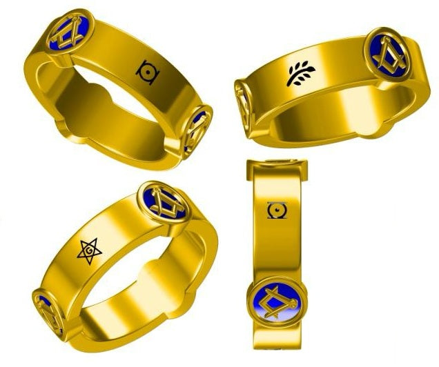 Fria och Antagna Murare ring