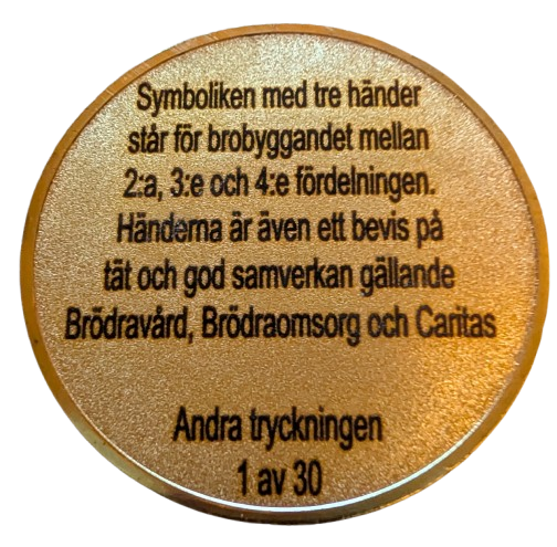 Mynt att gravera (guldfärgat)